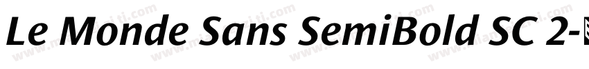 Le Monde Sans SemiBold SC 2字体转换